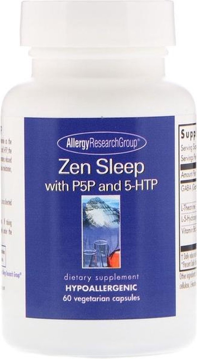 Goedkoopste Zen Sleep with P5P and 5-HTP 60 Vegetarian Capsules - Allergy Research Group