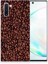 Geschikt voor Samsung Galaxy Note 10 Siliconen Case Koffiebonen