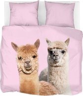 Snoozing Alpacas - Dekbedovertrek - Lits-jumeaux - 260x200/220 cm + 2 kussenslopen 60x70 cm - Multi kleur