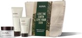 Ahava Essential day moisturizer normal to dry skin 50ml, purifying mud mask 100ml, dermud intensive hand cream 40ml