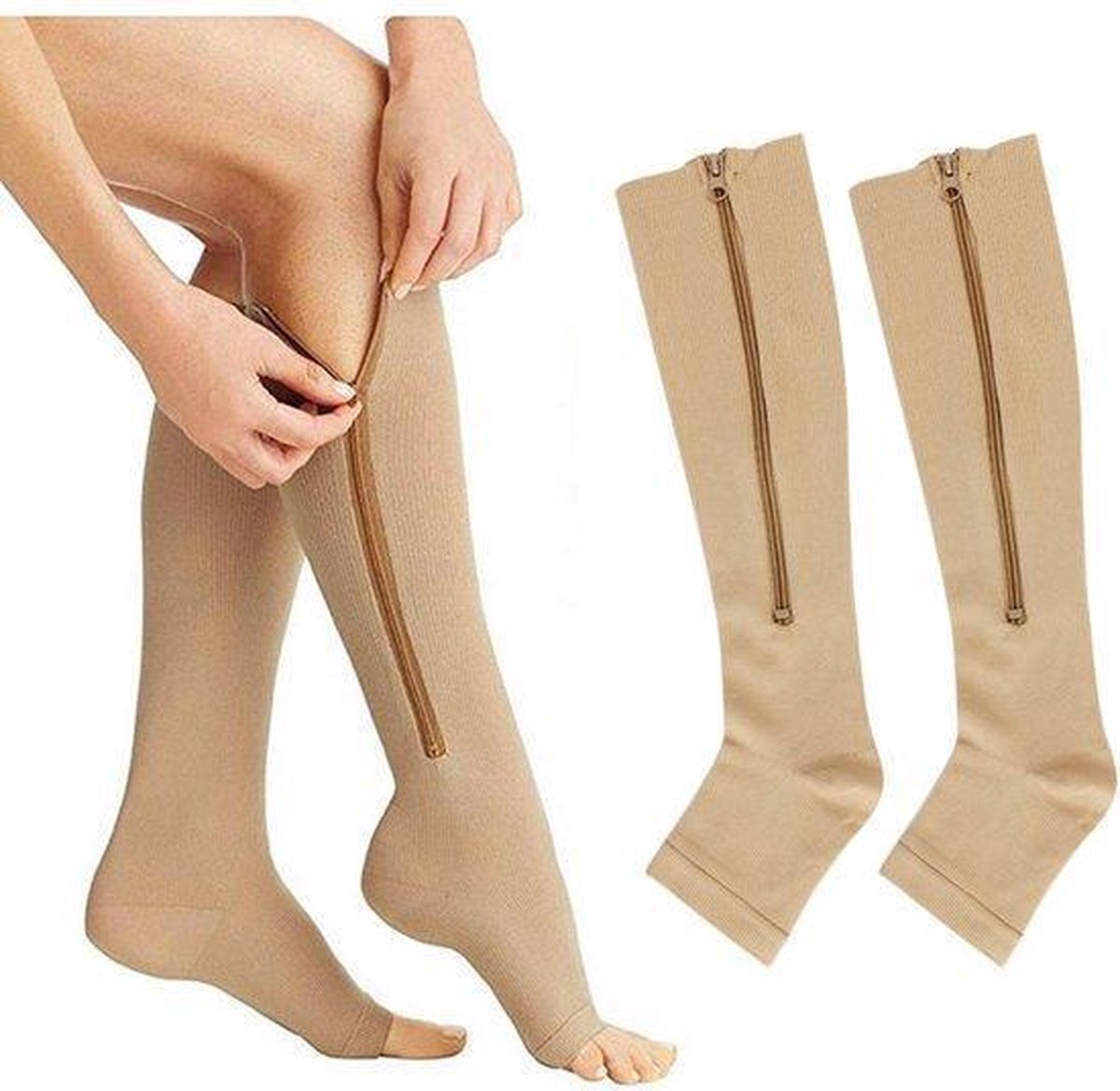 Compressie sokken S/M(35-39) - Compressie sokken zwanger - Compressie  sokken -... | bol