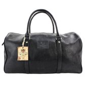 The British Bags Company Black Leather Holdall The Lyndon