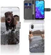 Huawei Y5 (2019) Telefoonhoesje met Pasjes Honden Labrador