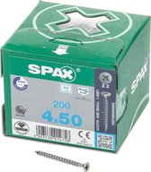 Spax Spaanplaatschroef RVS PK 4.0 x 50 (200) - 200 stuks