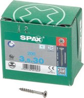 SPAX R 88091 Senkkopf T-STAR TG 197000350303 Vis à tête fraisée 3.5 mm 30 mm profil Torx 88091 acier inoxydable A2 200