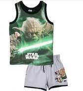 Star Wars Singlet zomerset - Yoda - Groen - maat 140 cm - 10 jaar
