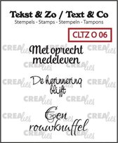 Crealies Clearstamp Tekst&Zo Overlijden 6 (NL) 33 mm CLTZ O06