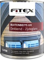 Fitex-Buitenbeits UV-Zijdeglans-Ral 9005 Gitzwart 1 liter