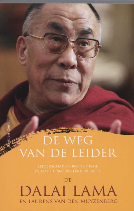Cover van het boek 'De weg van de leider' van L. van den Muyzenberg en Dalai Lama