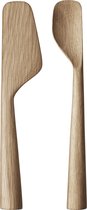 Georg Jensen Barbry Keuken Spatel En Lepel Eikenhout Set Van 2