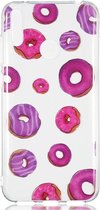 Shop4 - Huawei Y7 2019 Hoesje - Zachte Back Case Donuts