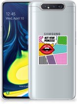 Samsung Galaxy A80 Silicone Back Cover Popart Princess