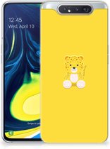 Samsung Galaxy A80 Telefoonhoesje met Naam Baby Leopard