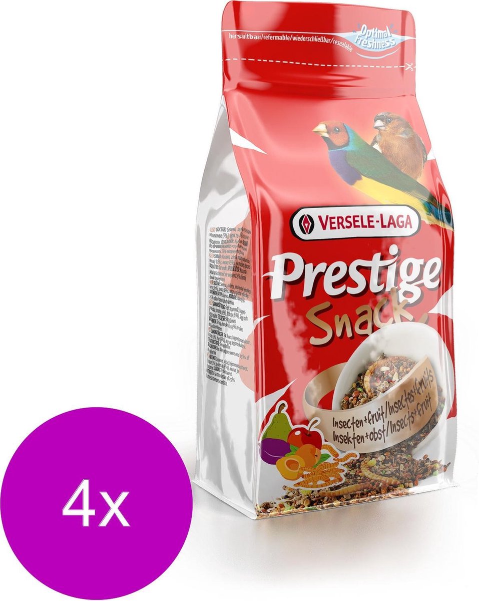 Versele-Laga Prestige Snack Vinken - Vogelsnack - 4 x 125 g