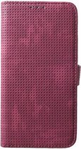 Shop4 - Samsung Galaxy S10 Plus Hoesje - Wallet Case Mesh Dots Rood