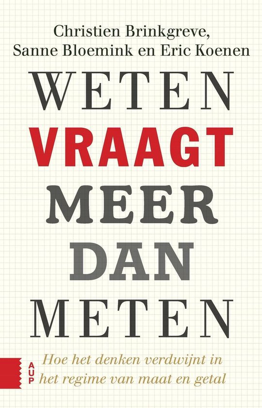 Weten vraagt meer dan meten - cover