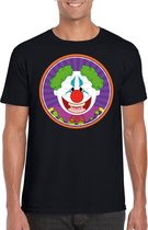 Halloween horror clown t-shirt zwart heren 2XL