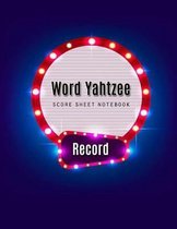 Word Yahtzee Score Sheet