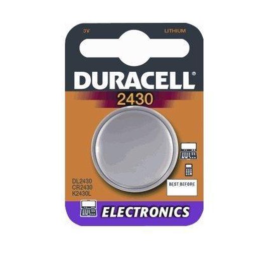 Duracell Knopfzelle CR2430 – 3,0 V, Für Elektronik, Medizinische Geräte & Mehr