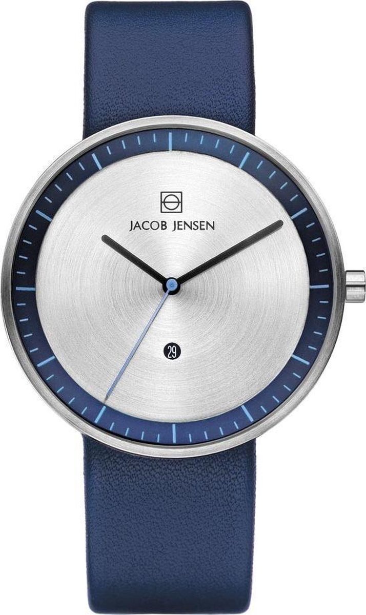 Jacob Jensen 272 horloge heren - blauw - edelstaal