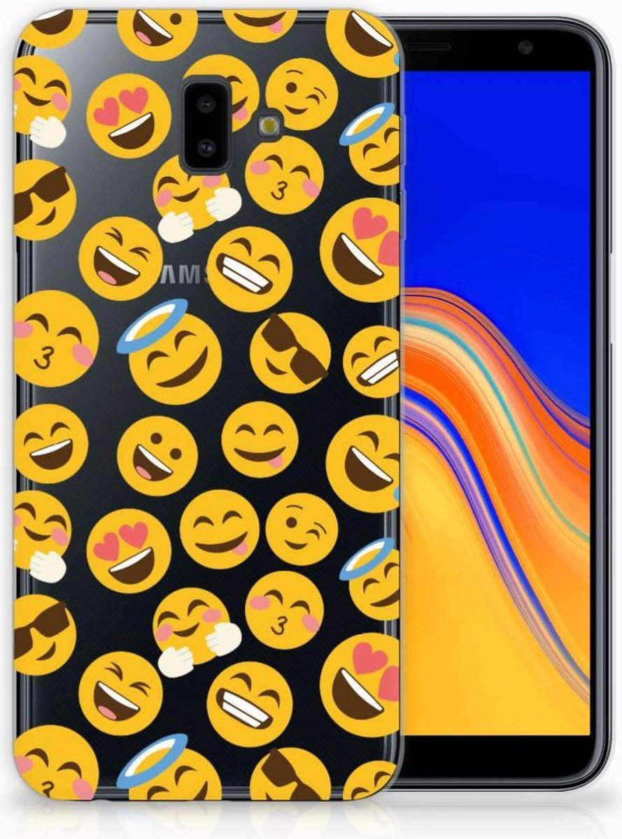 TPU Hoesje voor Samsung Galaxy J6 Plus (2018) TPU bumper Emoji