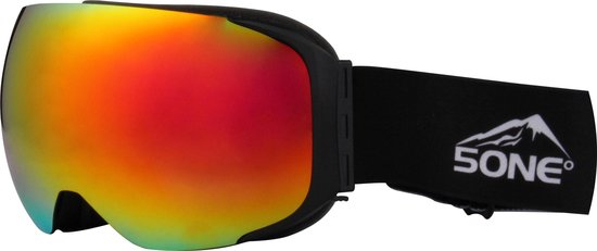 5One Alpine 5 skibril/goggles magnetisch lens - Rood | bol.com