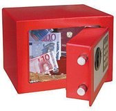 Rottner Elektronische Meubelkluis Dagobert Rood - 17x23x17cm|4kg