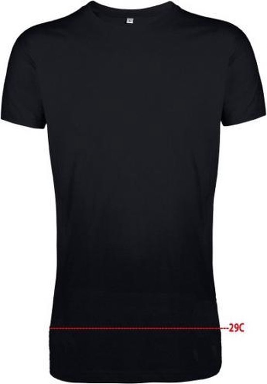 loterij oriëntatie staal Extra lang t-shirt zwart 3XL | bol.com