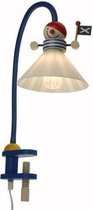 Niermann Klemlamp Piraat - Klemlamp - 1 licht - Blauw, Wit
