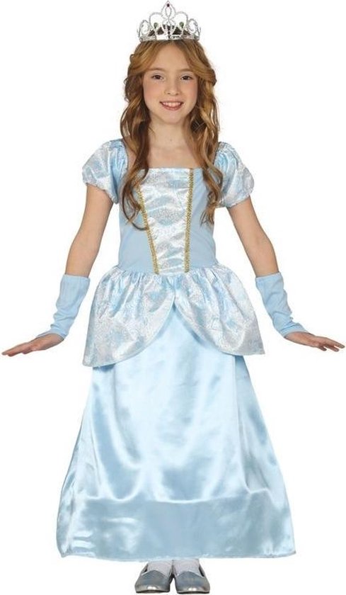 Robe de princesse bleue pour fille - Costumes de carnaval pour enfants de 7  à 9 ans... | bol.com