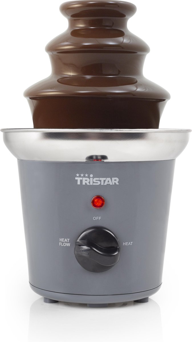 Chocoladefontein Tristar CF-1603 - 3 lagen - Chocolade fondue - met Warmhoudfunctie - RVS