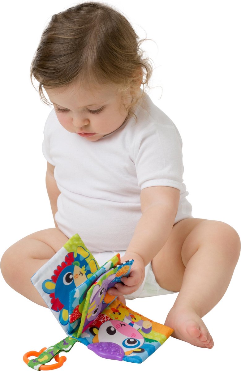 Playgro Activiteitenboekje Boederijdieren - Bijtboekje - Bijtprofiel - Pieper - Baby boek -baby boekje 0-6 maanden - Bijtring - baby boekje met geluid — afbeelding 5