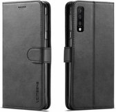 Samsung Galaxy A50 Luxe Magnetische Wallet Hoesje Zwart