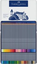 Crayon de couleur aquarelle Faber-Castell Goldfaber trousse 48 pcs