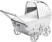 Zilverstad - Spaarpot Kinderwagen graveerplaat