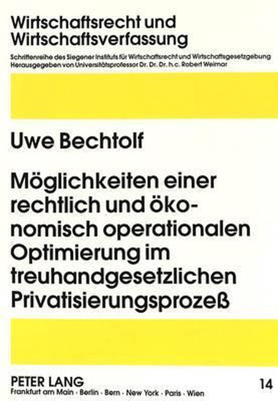 Möglichkeiten einer rechtlich und ökonomisch operationalen ... - cover