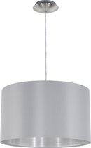 EGLO Maserlo - Hanglamp - 1 Lichts - Ø380mm. - Nikkel-Mat - Grijs, Zilver