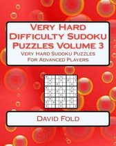 Very Hard Difficulty Sudoku Puzzles Volume 3