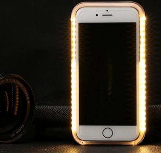Vol Productie De gasten HANOO - Iphone Selfie Case - Telefoonhoesje - Met licht - Geschikt voor Iphone  6/6S | bol.com