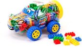 Bouwblokjes in een Gave Auto Box - Bouwsteentjes en auto 2in1 speelgoed (160 stuks)