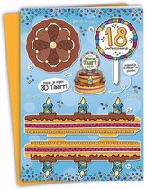Carte Gâteau 3D XXL 18 ans