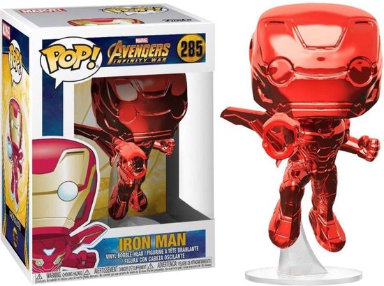 Iron Man (Red Chrome) #285 Limited Editie - Avengers' Infinity War - Funko POP! - Funko