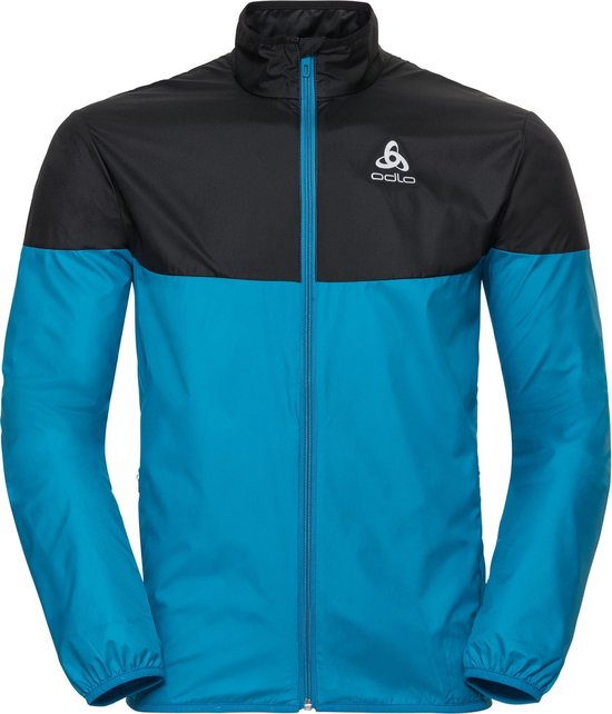 Odlo Jacket Core Light Hardloopjas Heren Blue Jewel Black Odlo Jacket Core Light Hardloopjas Heren Blue Jewel Black