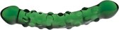 Glazen Dildo - Rocky Curve green