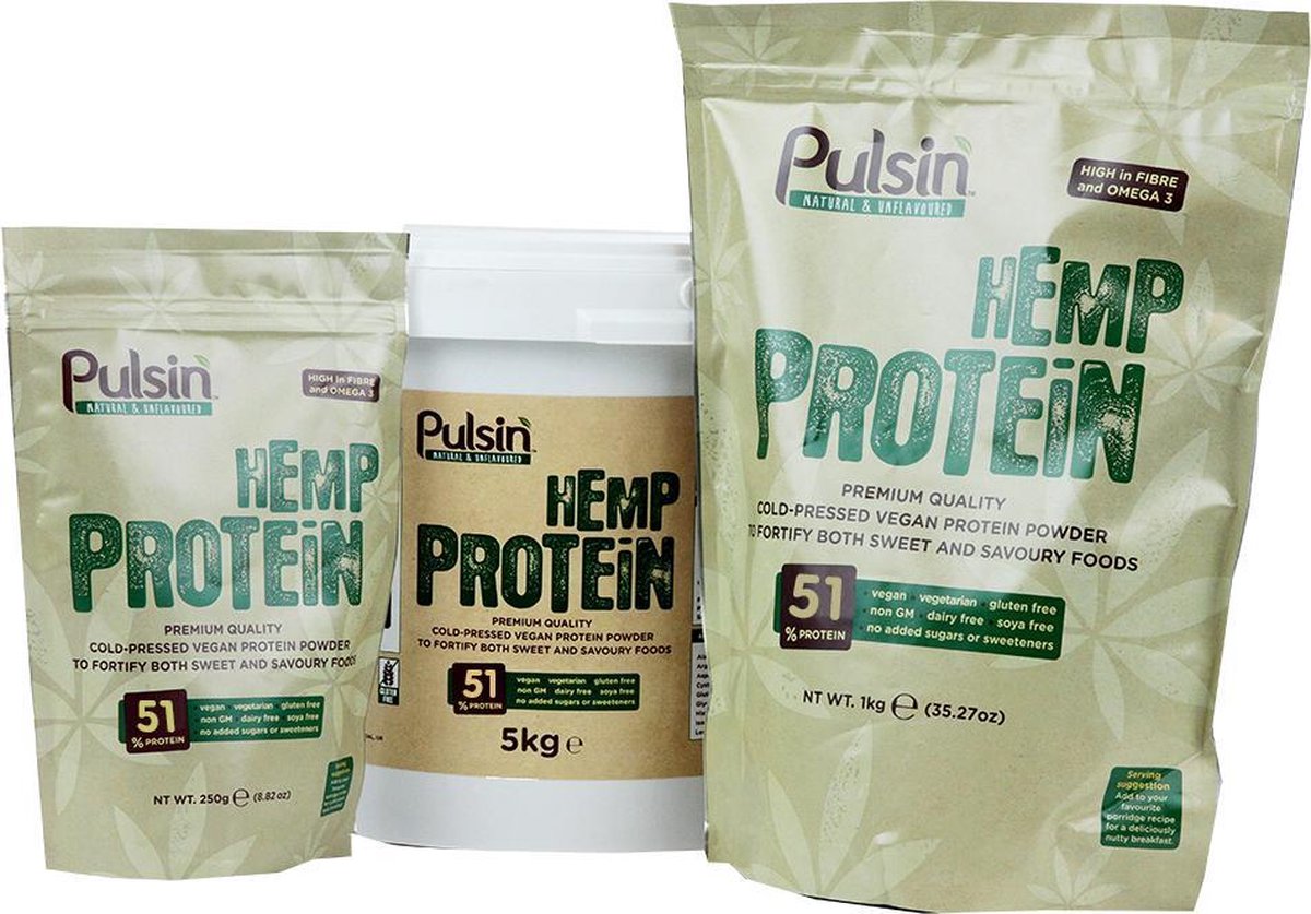 Pulsin Hemp Protein Naturel -250