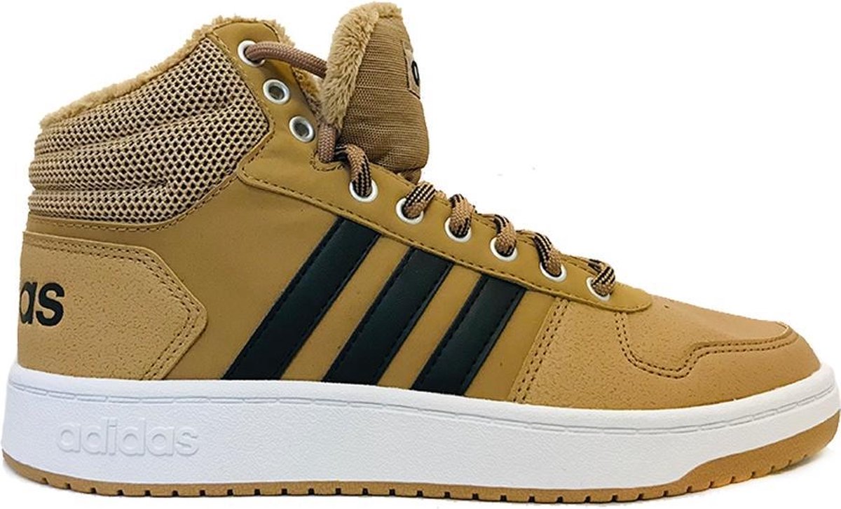 Bruine adidas Sneakers Hoops 2.0 Mid Cardboard | bol.com