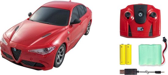 | Alfa Romeo Giulia Quadrifoglio 1:24 rood 2.4 Ghz Modelauto Alfa Romeo Giulia 1:24 speelgoed auto