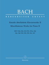 Bach, J.S. | Diverse werken voor piano II BWV 904, 906, 923/951, 951a, 944, 946, 948-950, 952, 959, 961, 967