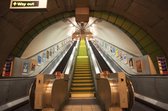 Londen Subway - Fotobehang - 232 x 315 cm - Multi