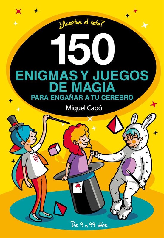 150 enigmas y juegos de magia para engañar a tu cerebro - cover